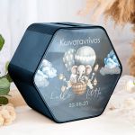 Ξύλινο Premium Κουτί Ευχών για Βάφτιση με Όνομα