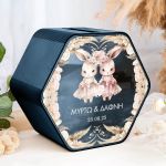Premium Κουτί Βάπτισης Ευχών με Σχήμα Εξάγωνο