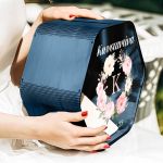 Premium Κουτί Ευχών Βάπτισης Με Όνομα & Σχήμα Ημερομηνία