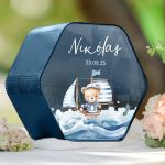 Προσωποποιημένο Κουτί Ευχών Βάφτισης σε Σχήμα Εξάγωνο