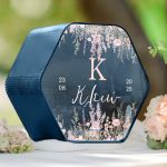 Ξύλινο Κουτί για Ευχές Βάπτισης με Όνομα & Ημερομηνία