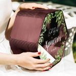 Προσωποποιημένο Κουτί Ευχών Βάπτισης σε Σχήμα Εξάγωνο