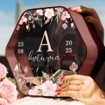 Προσωποποιημένο Ξύλινο Κουτί Ευχών Με Όνομα για Βάπτιση