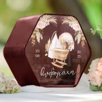 Κουτί Ευχών Βάπτισης Premium με Ονόμα & Εξάγωνο Σχήμα