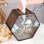 Ξύλινο Premium Κουτί Ευχών για Βάφτιση με Όνομα