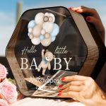 Premium Ξύλινο Κουτί Ευχών για Βάφτιση και Σχήμα Εξάγωνο