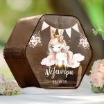 Προσωποποιημένο Κουτί Ευχών Βάπτισης Με Όνομα Παιδιού