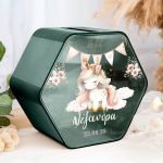 Προσωποποιημένο Κουτί Ευχών Βάπτισης Με Όνομα Παιδιού