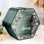 Κουτί Ευχών Προσωποποιημένο για Βάπτιση Με Όνομα