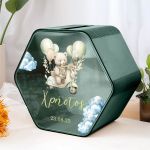 Κουτί Ευχών με Όνομα Παιδιού και Ημερομηνία Βάφτισης