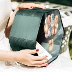 Κουτί Βάφτισης με Ευχές σε Σχήμα Εξάγωνο και Όνομα Παιδιού