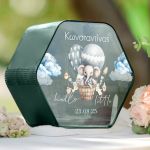 Ξύλινο Premium Κουτί Ευχών για Βάφτιση με Όνομα