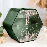 Ξύλινο Κουτί για Ευχές Βάπτισης με Όνομα & Ημερομηνία