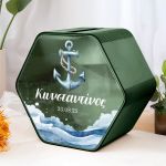 Premium Κουτί Βάπτισης για Ευχές με Σχήμα Εξάγωνο