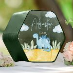 Premium Κουτί Βάπτισης για Ευχές με Όνομα και Ημερομηνία