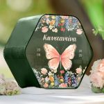 Κουτί Ευχών Βάπτισης Premium με Ονόμα & Εξάγωνο Σχήμα