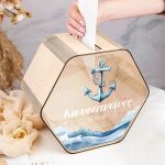 Premium Κουτί Βάπτισης για Ευχές με Σχήμα Εξάγωνο