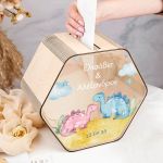 Κουτί Ευχών για Βάφτιση με Σχήμα Εξάγωνο και Όνομα