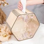 Ξύλινο Κουτί για Ευχές Βάπτισης με Όνομα & Ημερομηνία