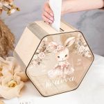 Κουτί Ευχών Βάπτισης Premium με Ονόμα & Ημερομηνία