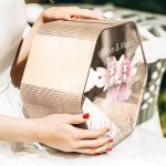 Κουτί Βάπτισης για Ευχές με Εξάγωνο Design και Όνομα