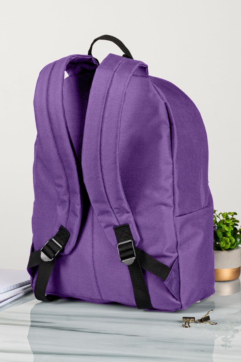Τσάντα Πλάτης Backpack με Εκτύπωση σε Μωβ Χρώμα