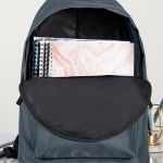 Τσάντα Πλάτης Backpack με Εκτύπωση σε Γκρι Χρώμα