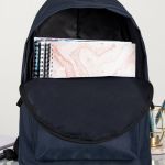 Τσάντα Πλάτης Backpack με Εκτύπωση σε Μπλε Χρώμα