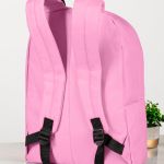 Τσάντα Πλάτης Backpack με Εκτύπωση σε Ροζ Χρώμα
