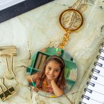 Μπρελόκ Golden Mirror με Φωτογραφία, Αναμνηστικό Σχολείου
