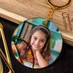 Μπρελόκ Golden Mirror με Φωτογραφία, Αναμνηστικό Σχολείου