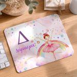 Mousepad Παιδικό για Κορίτσι με Όνομα και Σχέδιο Μπαλαρίνα