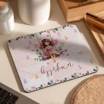 Mousepad Παιδικό για Κορίτσι με Σχέδιο Νεράιδα & Πεταλούδες