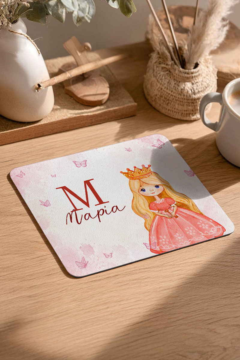 Mousepad Παιδικό για Κορίτσι με Όνομα και Σχέδιο Πριγκίπισσα