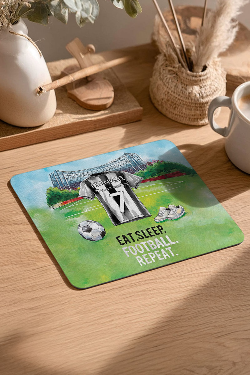Mousepad Παιδικό για Αγόρι με Σχέδιο Ασπρόμαυρη Φανέλα