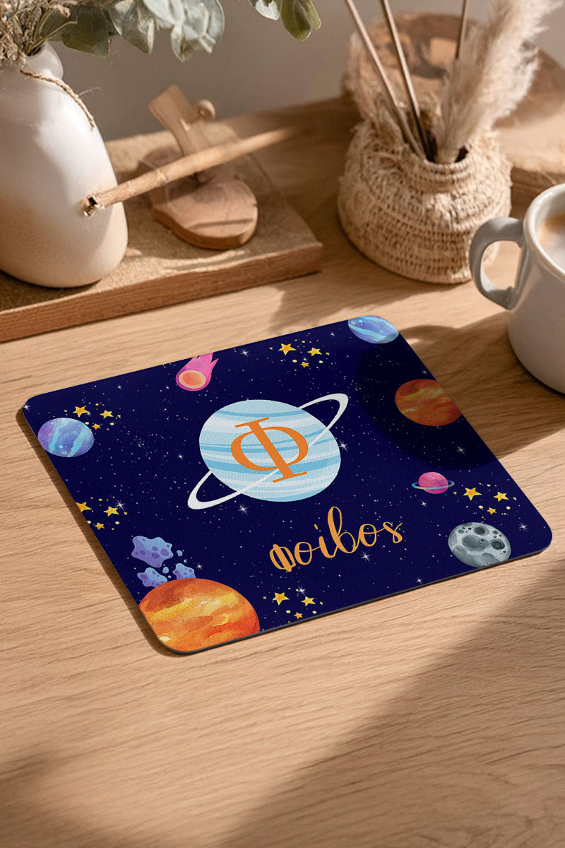 Mousepad Παιδικό για Αγόρι με Σχέδιο Διάστημα & Πλανήτες