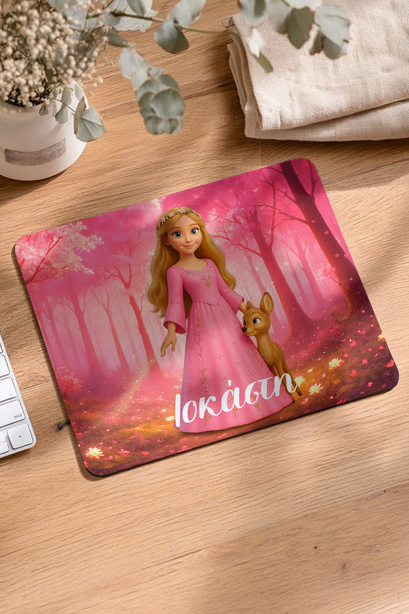Προσωποποιημένο Mousepad για Κορίτσι με Σχέδιο Πριγκίπισσα