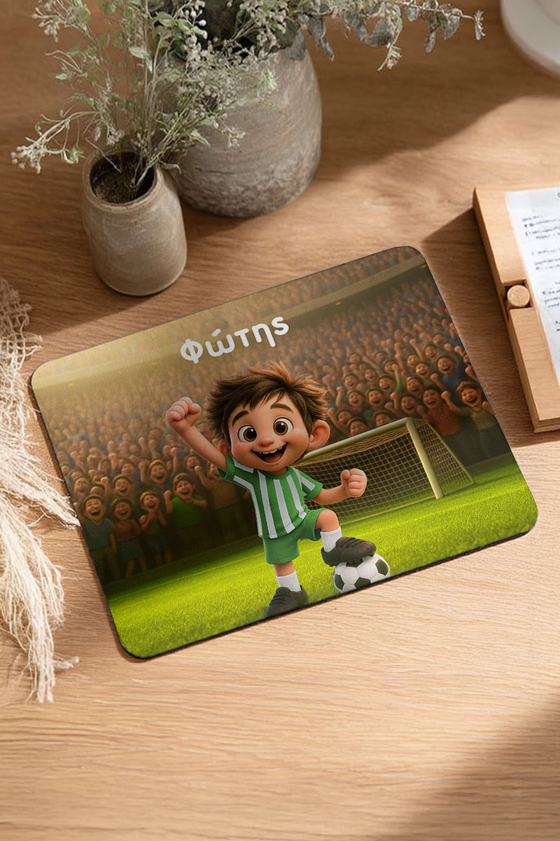 Προσωποποιημένο Mousepad για Αγόρι με Πράσινο Παίχτη