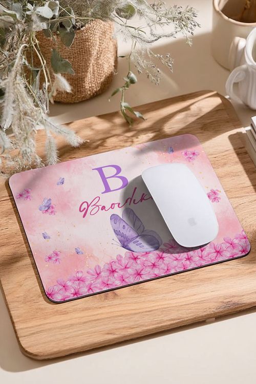 Mousepad Paidiko Prosopopoiimeno me Petaloudes & Louloudia