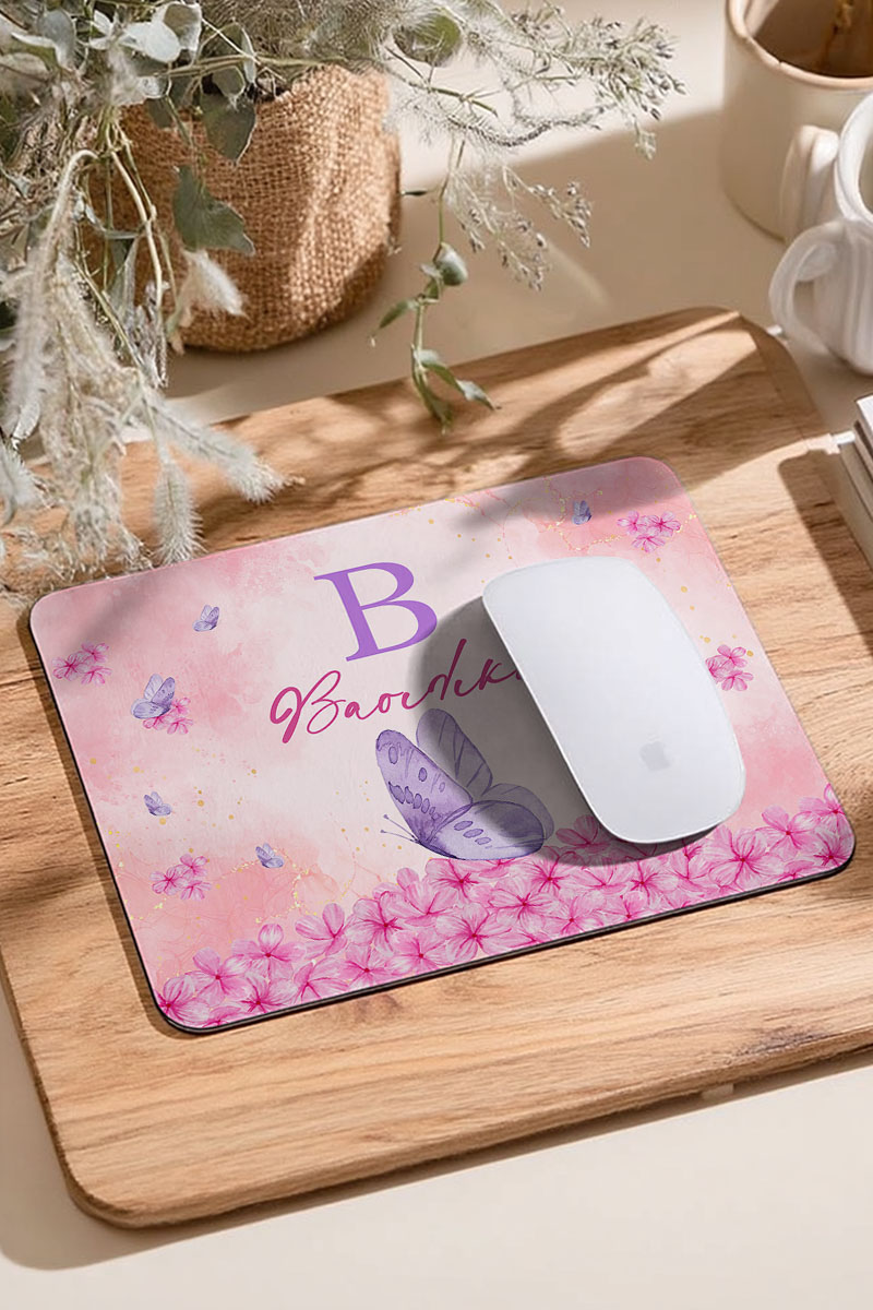 Mousepad Paidiko Prosopopoiimeno me Petaloudes & Louloudia