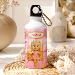 Παιδικό Παγουρίνο Αλουμινένιο για Κορίτσι με Ξανθιά Νεράιδα