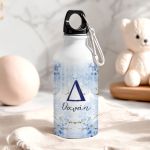 Αθλητικό Παγούρι Αλουμινένιο με Σχέδιο Λουλούδια & Χρυσόσκονη