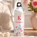 Μπουκάλι - Παγούρι Αλουμινένιο με Σχέδιο Ανθισμένα Λουλούδια