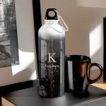 Παγούρι Αλουμινένιο Αθλητικό Πρωσοποποιημένο με Σχέδιο Βουνά