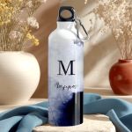 Αθλητικό Παγούρι - Μπουκάλι Αλουμινένιο με Σχέδιο Blue Pattern