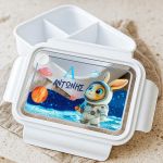 Παιδικό Δοχείο Φαγητού Λευκό – Lunch Box με Αστροναύτη