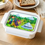 Προσωποποιημένο Λευκό Δοχείο Φαγητού με Video Game