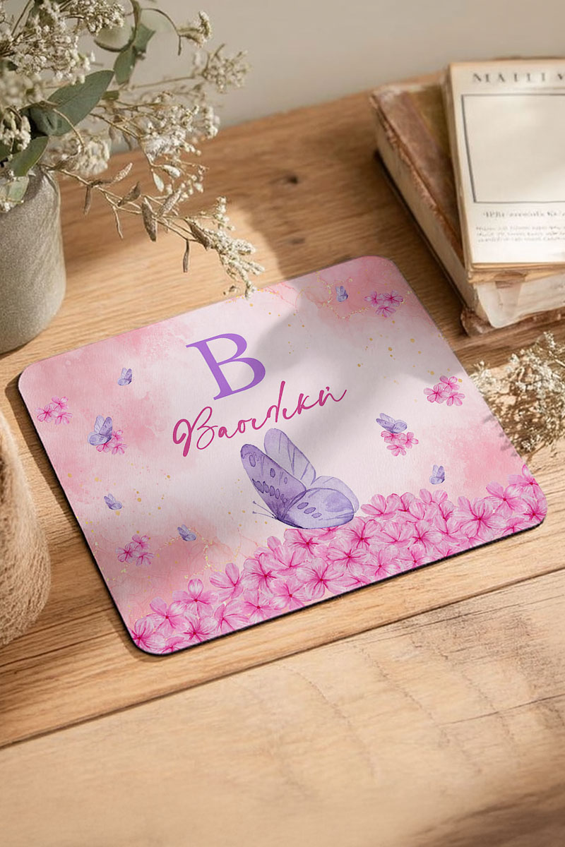 Mousepad Paidiko Prosopopoiimeno me Petaloudes & Louloudia