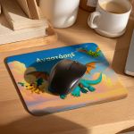 Mousepad Παιδικό για Αγόρι με Σχέδιο Δράκους και Πολεμιστή