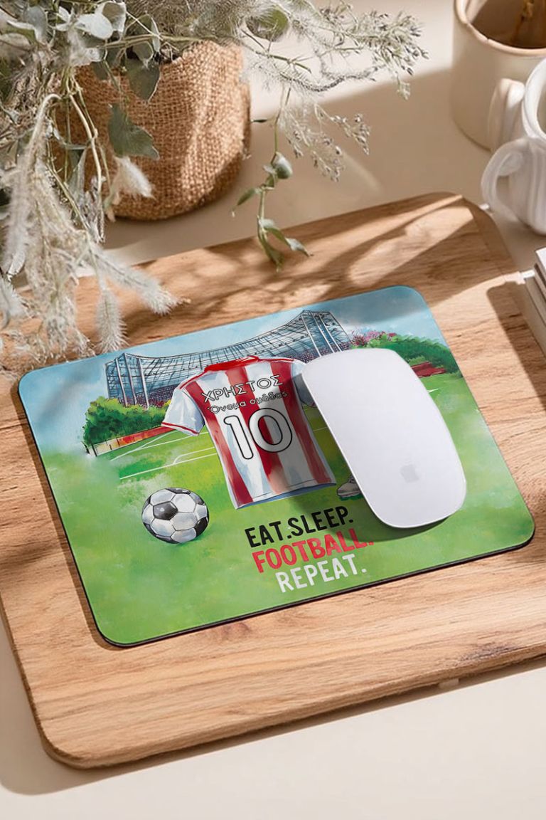 Mousepad Προσωποποιημένο για Αγόρι με Ερυθρόλευκη Φανέλα